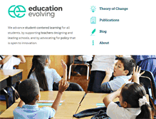Tablet Screenshot of educationevolving.org